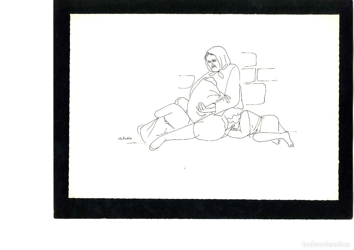 Arte: Abella - Figuras en reposo - 32x22 - Dibujo