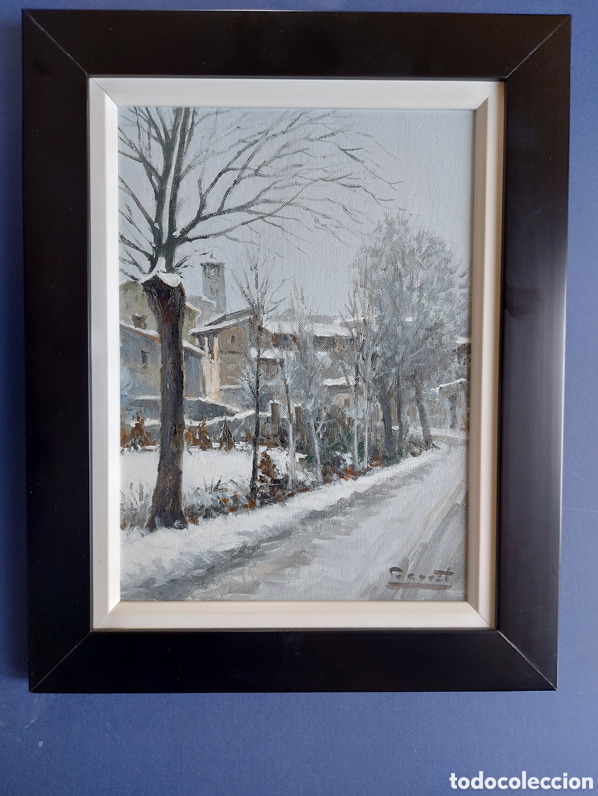 Arte: DIA DE NIEVE EN EL CASCO ANTIGUO DE VIC