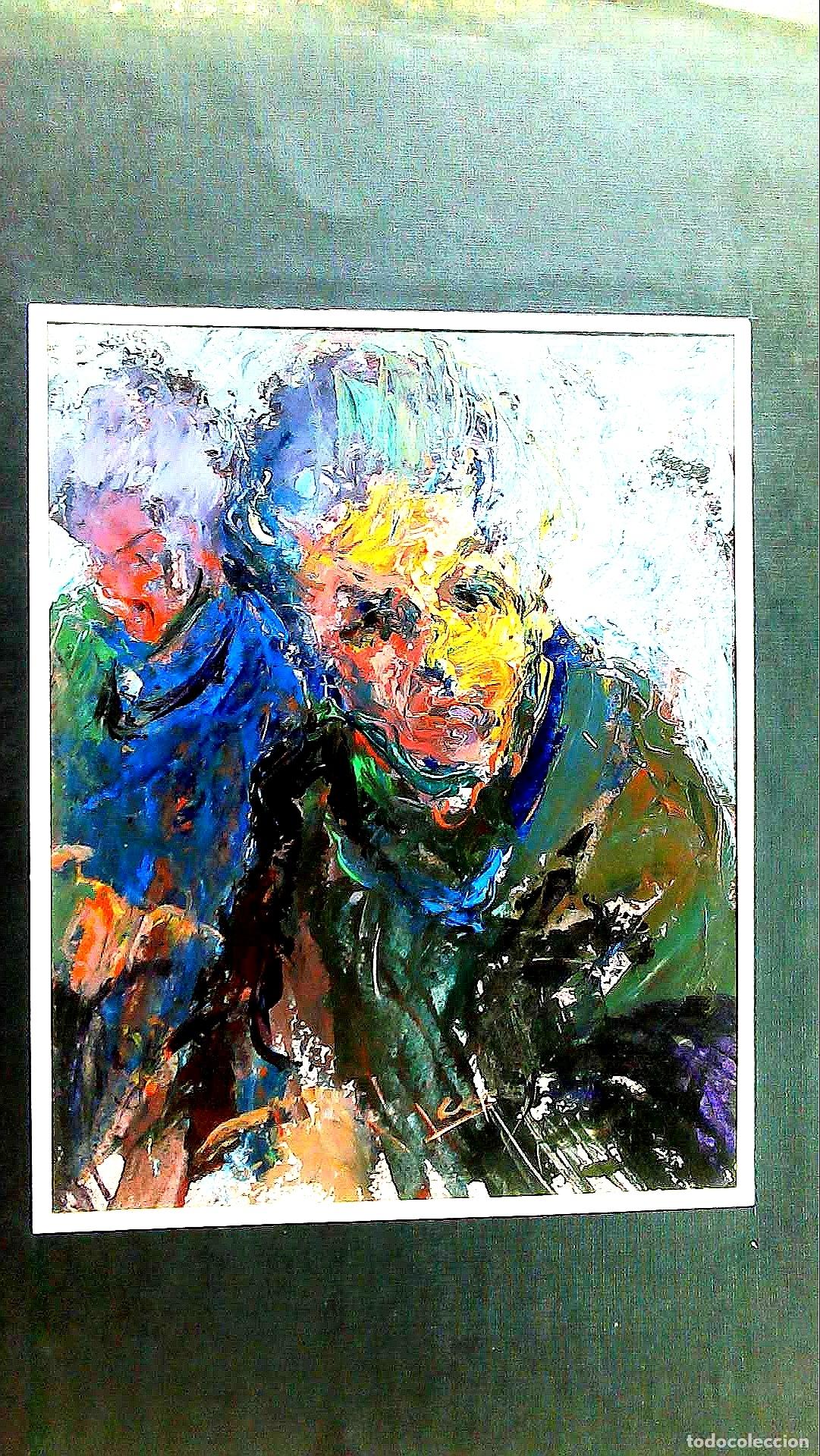 Arte: Ilegible - Dos figuras en primer plano - 65x50 - Dibujo