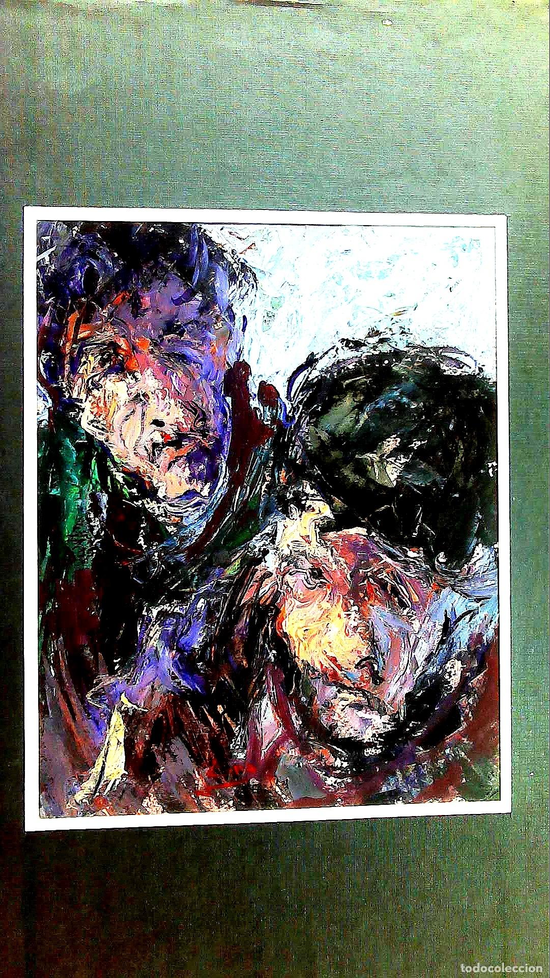 Arte: Ilegible - Dos Rostros Abstractos - 65x50 - Dibujo