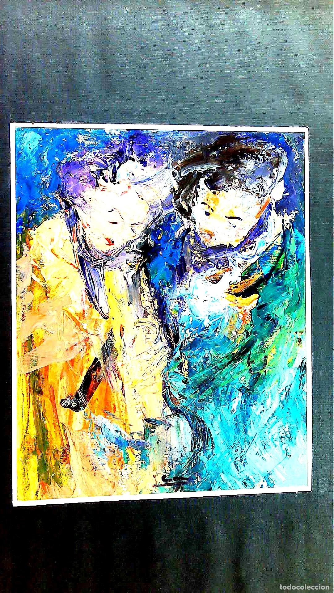 Arte: Ilegible - Dos figuras en armon&iacute;a - 65x50 - Dibujo