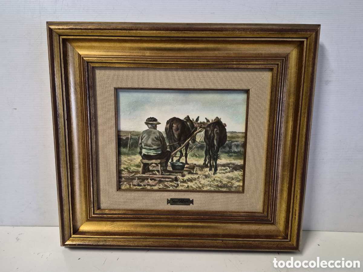 Arte: San esteban, oleo/tabla. Enrique seco San esteban. Firmado y fechado.