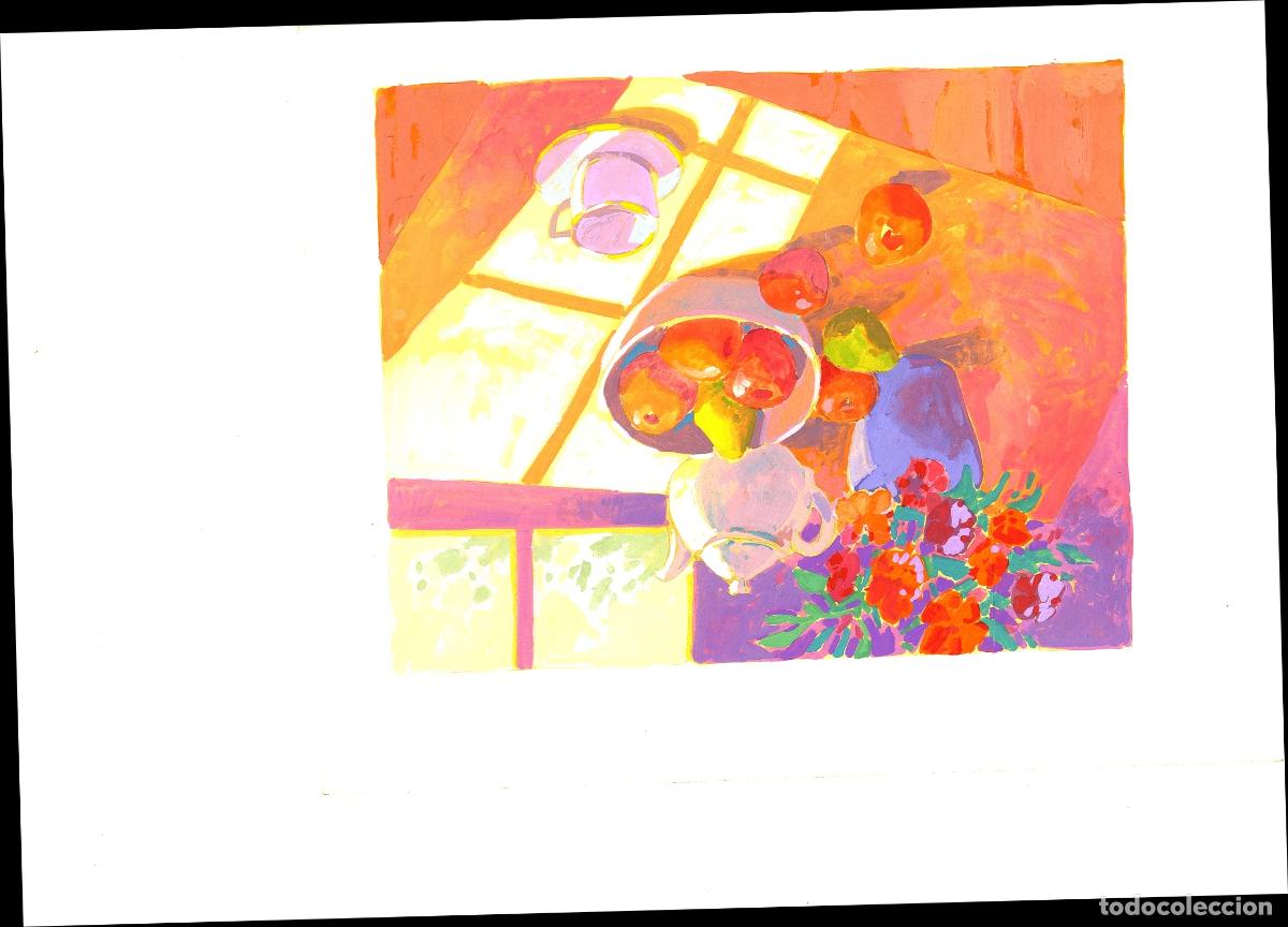 Arte: Ilegible - Frutas en la ventana - 35x25 - Acuarela