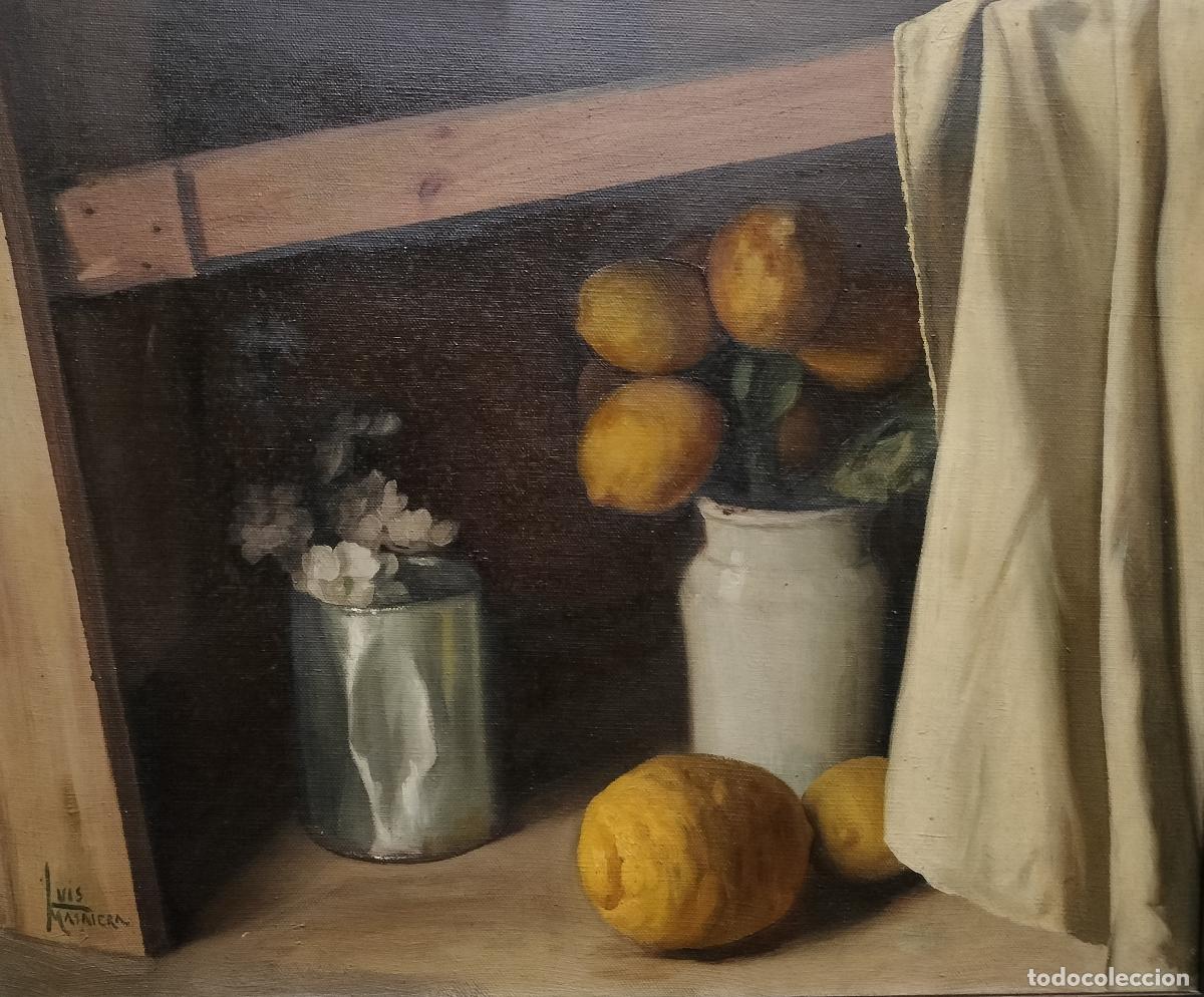 Arte: BODEG&Oacute;N CON LIMONES. FIRMADO MASRIERA. &Oacute;LEO SOBRE LIENZO. ESPA&Ntilde;A. SIGLOS XIX-XX