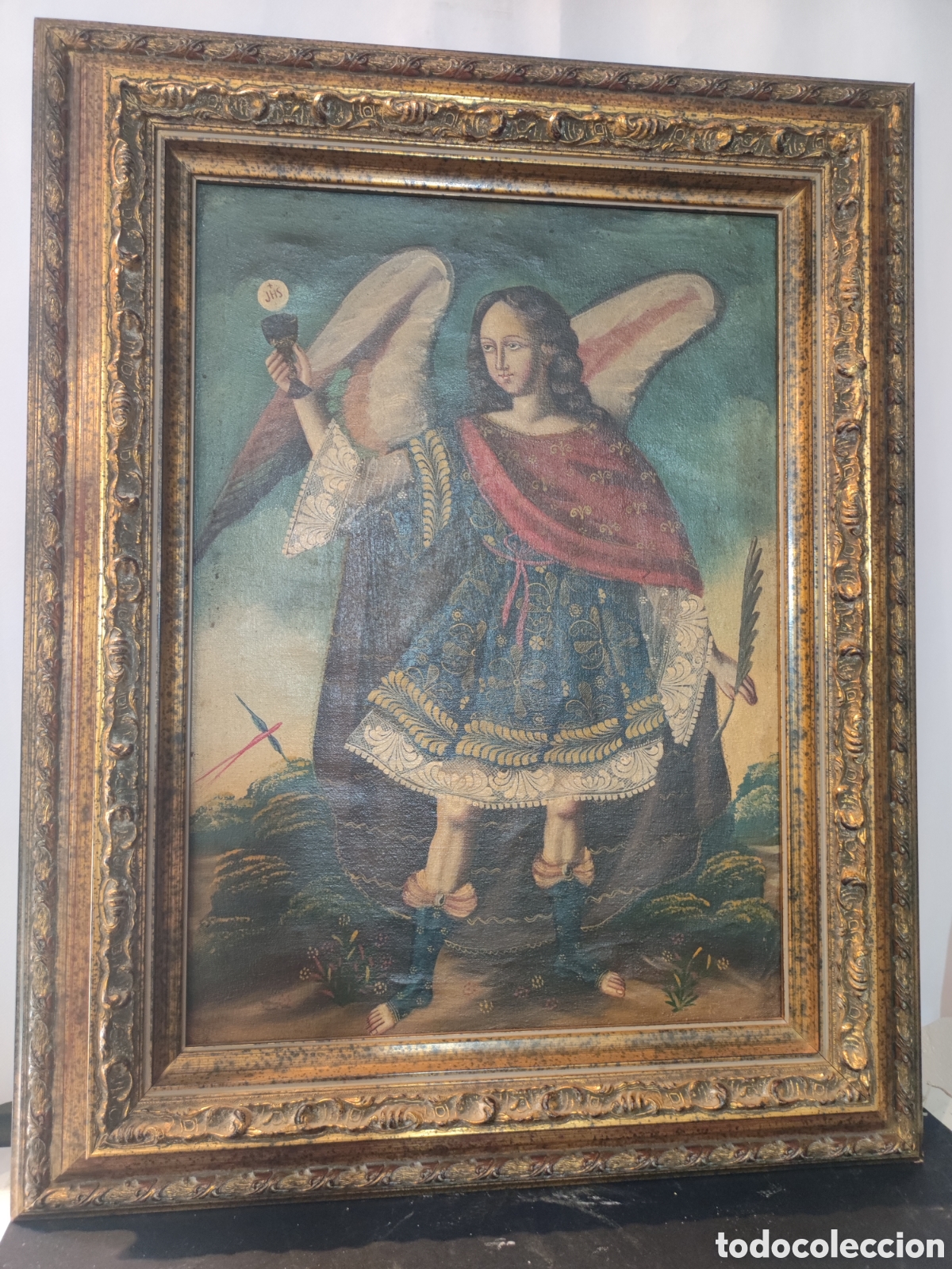 Arte: Arcangel Cuzque&ntilde;o enmarcado