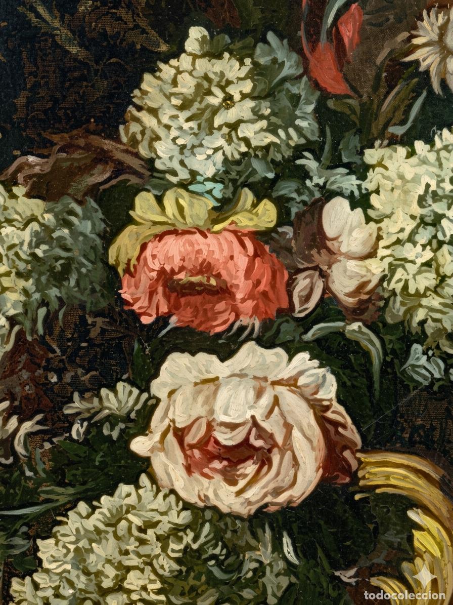 Arte: Oleo sobre lienzo bodeg&oacute;n floral barroco - Foto 4
