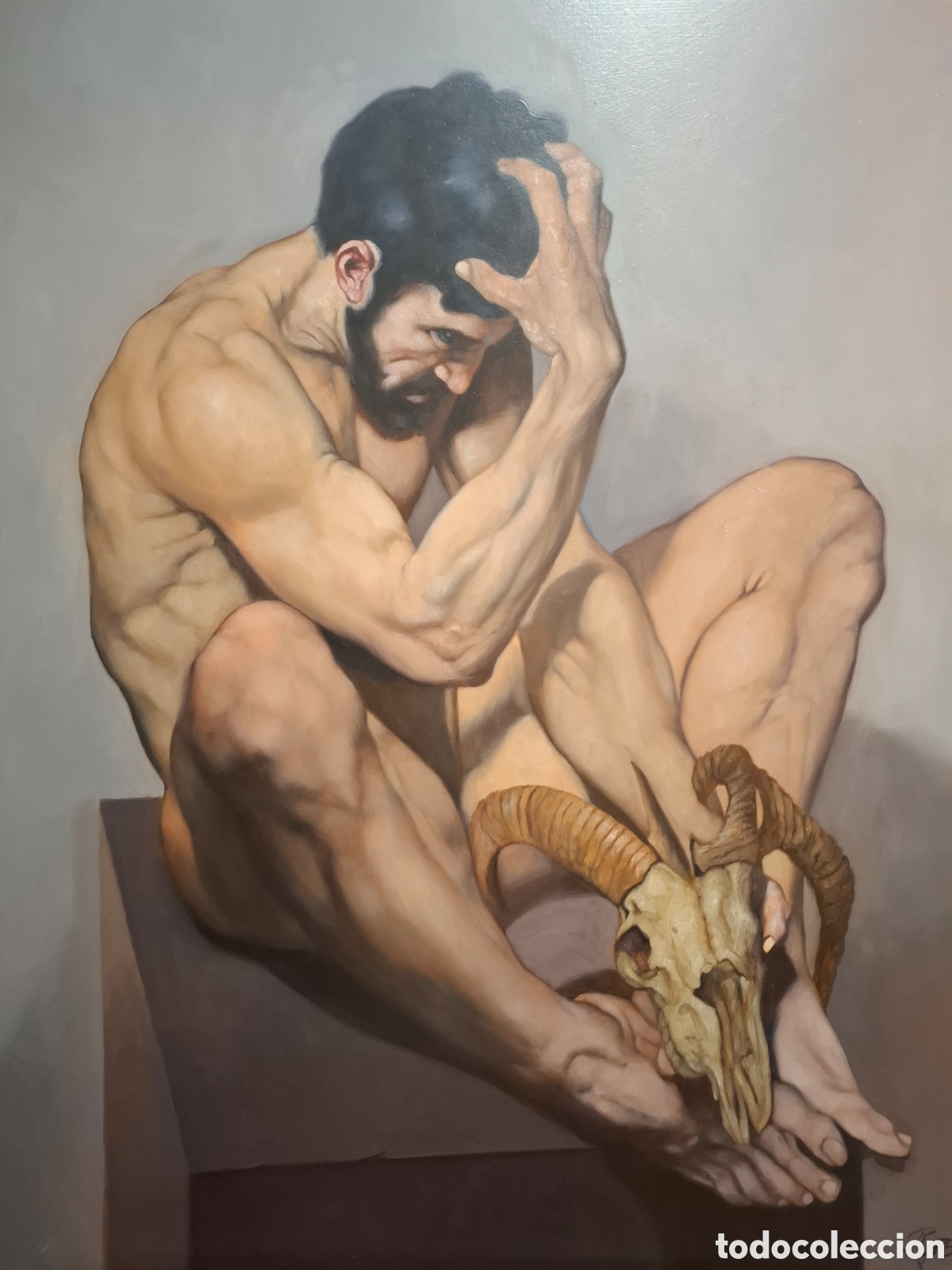 Arte: Oleo una gran obra de r. Baez 81x65