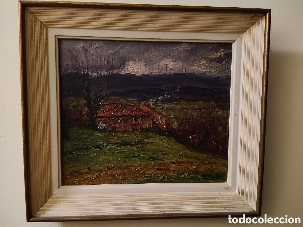 Arte: &Oacute;leo sobre lienzo Vilela 23x20