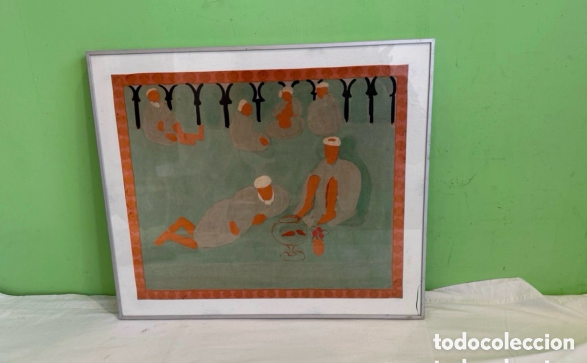 Arte: Caf&eacute; &aacute;rabe de Matisse, Henri. 1869-1954 Francia . Pintura sobre lienzo. Copia.