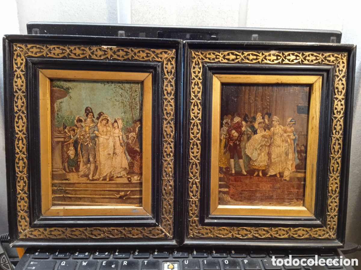 Arte: FREDERIK HENDRIK KAEMMERER 2 OLEOS PINTADOS EN TABLAS!!!