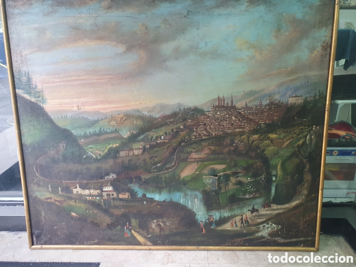 Art: SALIDA 0.01&euro;. Oleo Toledo s. XIX. Gran tama&ntilde;o.