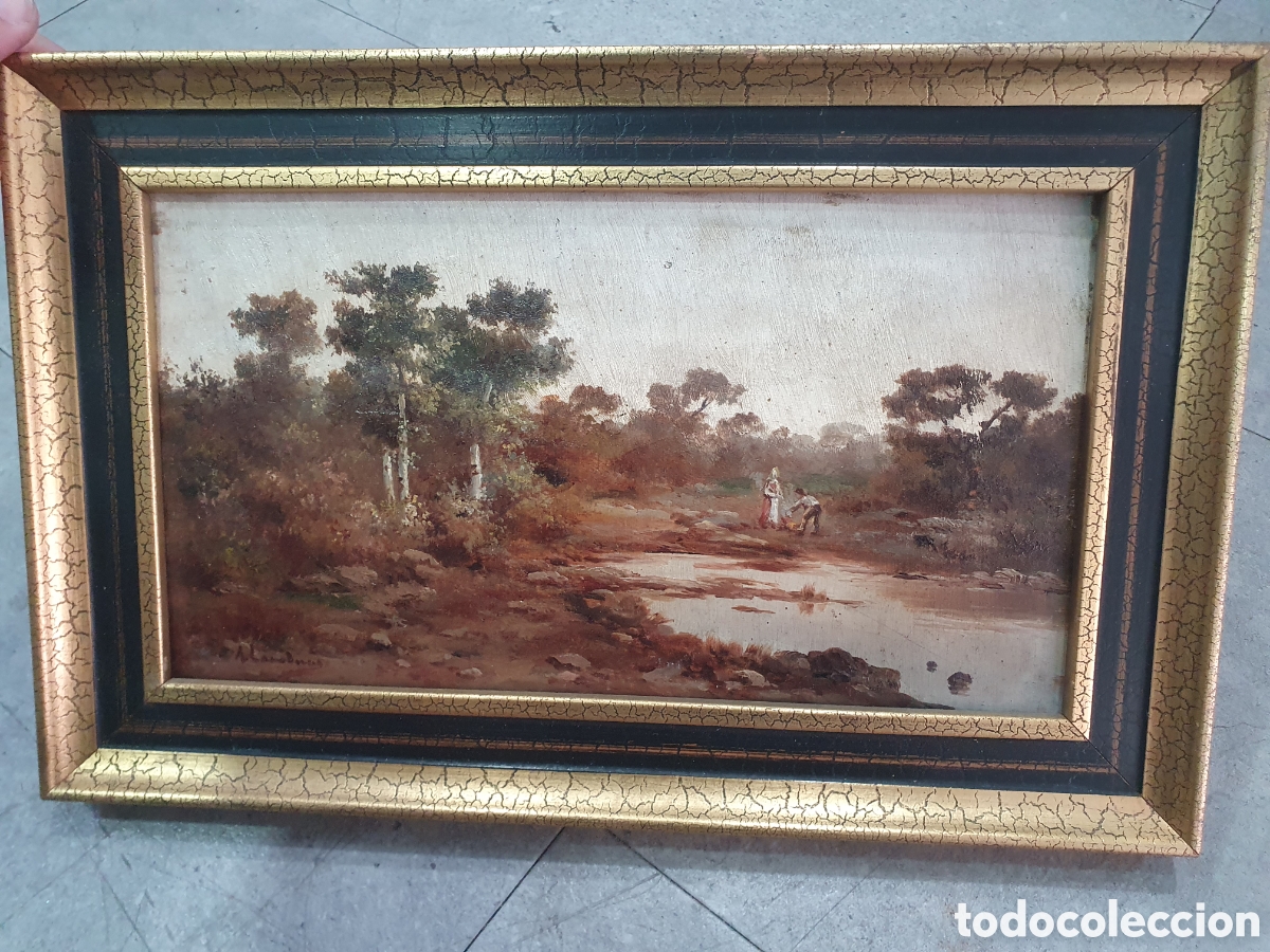 Art: SALIDA 0.01&euro;. Oleo sobre tabla s. XIX.