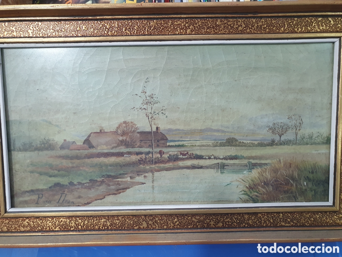 Art: SALIDA 0.01&euro;. Oleo sobre lienzo 1899. Paisaje.