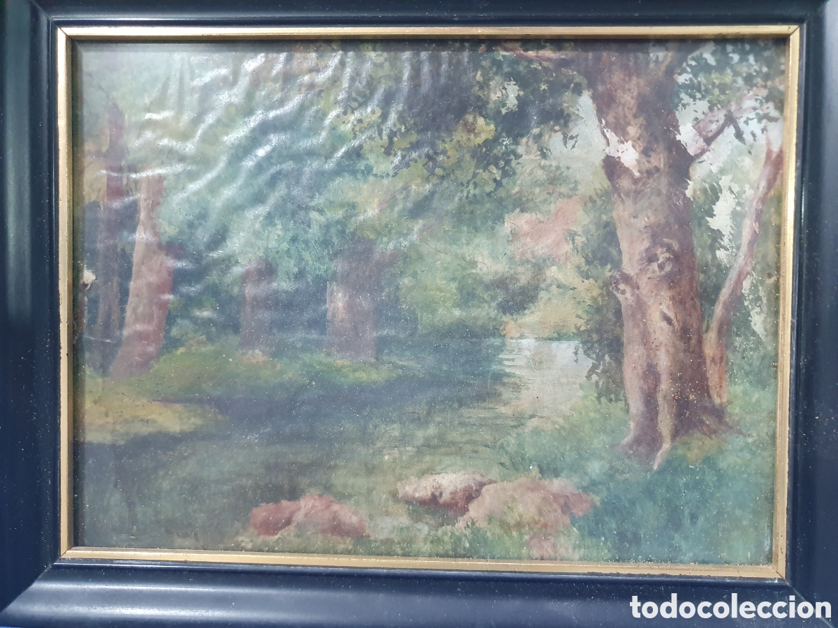 Art: SALIDA 0.01&euro;. Oleo sobre lienzo s. XIX. Paisaje. Ver fotos.
