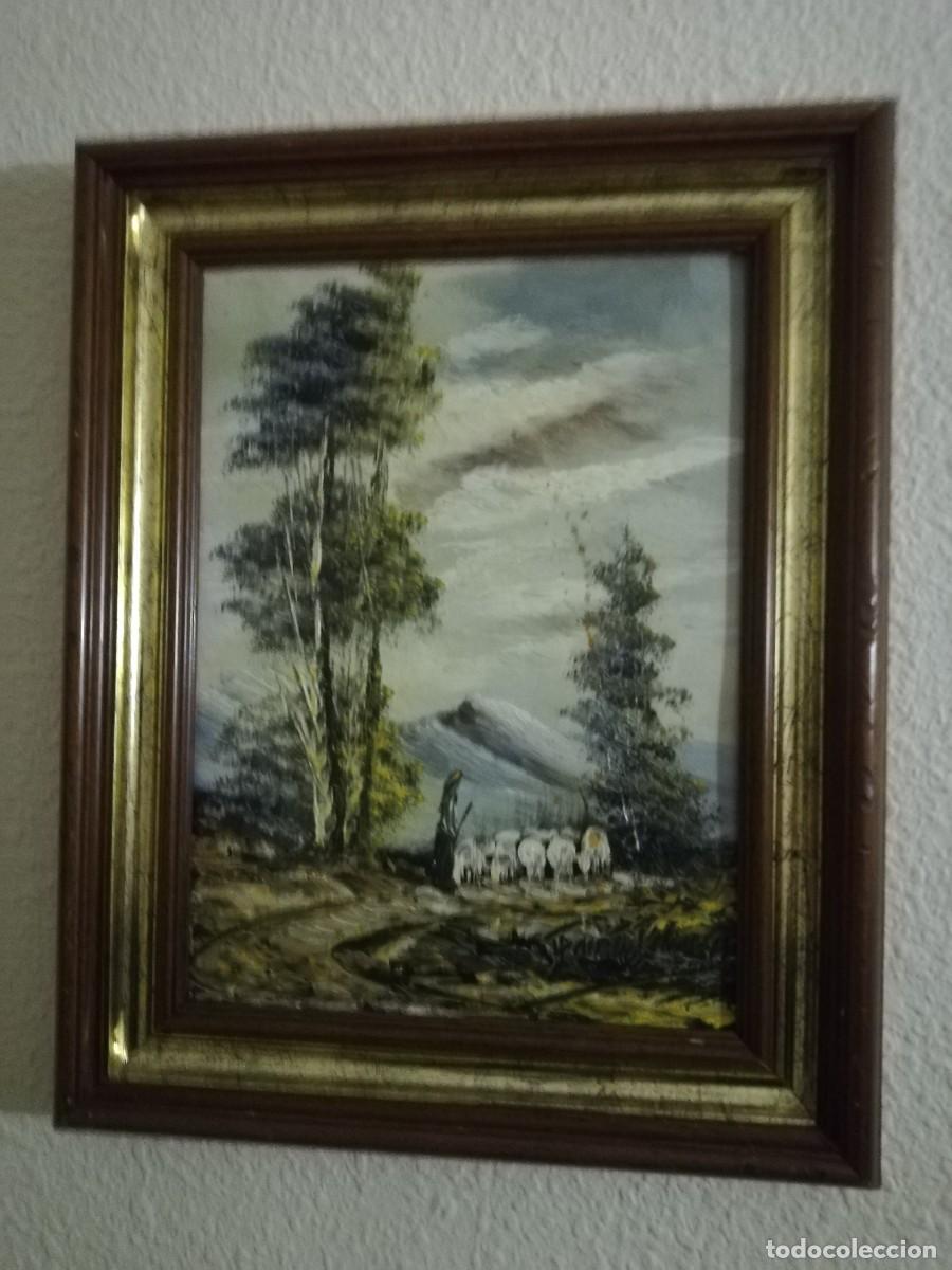 Art: OLEO SOBRE TABLA DE FAUSTO PALENCIA (pintor palentino fallecido hace a&ntilde;os)