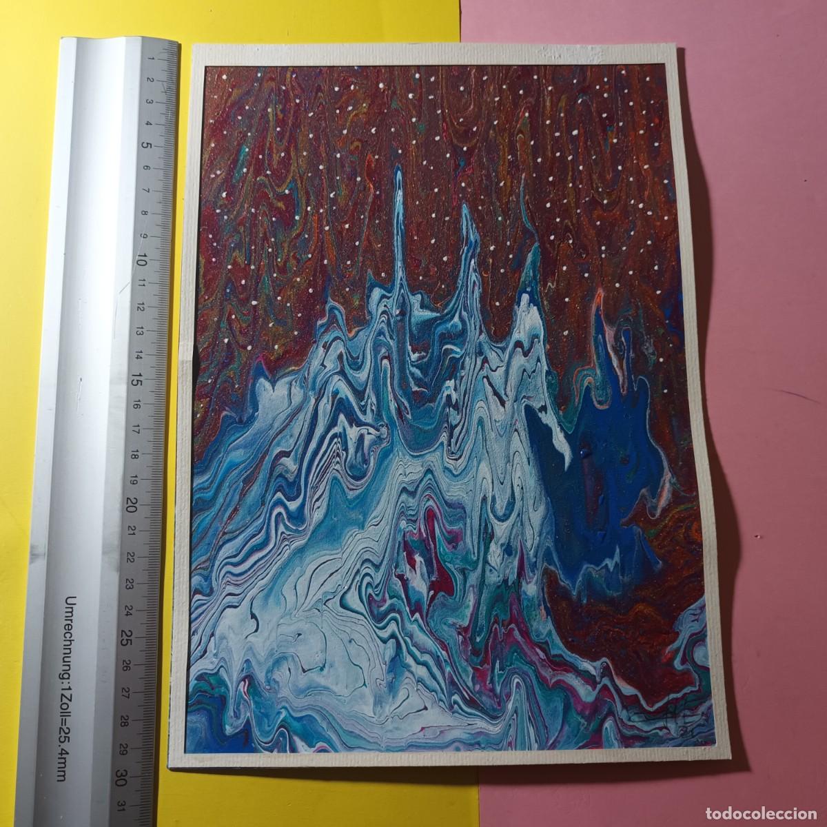 Arte: Cuadro lamina acrilico. Original Noche estrellada Lote P - 131