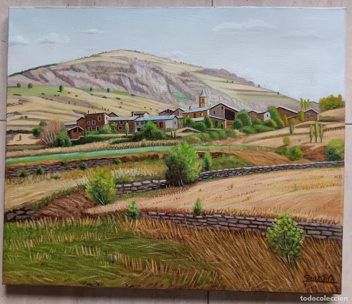 Arte: PERE PLA PAR&Eacute;S. &Oacute;LEO SOBRE TELA. MONTADO EN BASTIDOR CON MEDIDAS 55 X 46. BOLDIS, EL PALLARS SOBIR&Agrave;.