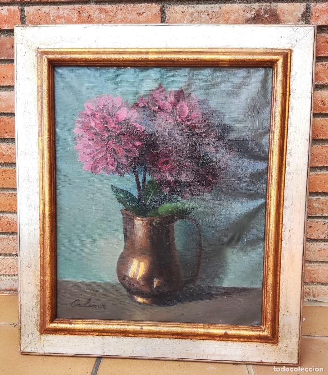 Kunst: &Oacute;leo sobre lienzo de Ramon Calsina, enmarcado y firmado