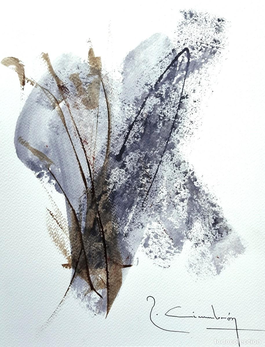 Arte: Abstracto: Con firma R.Cimbr&oacute;n )Titulo:&rdquo; Earth and grey X&rdquo; (2016).