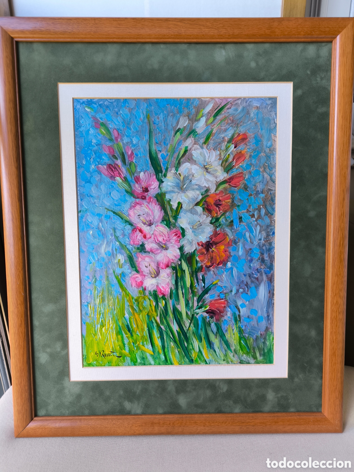 Art: Oleo floral Salvador Reverte