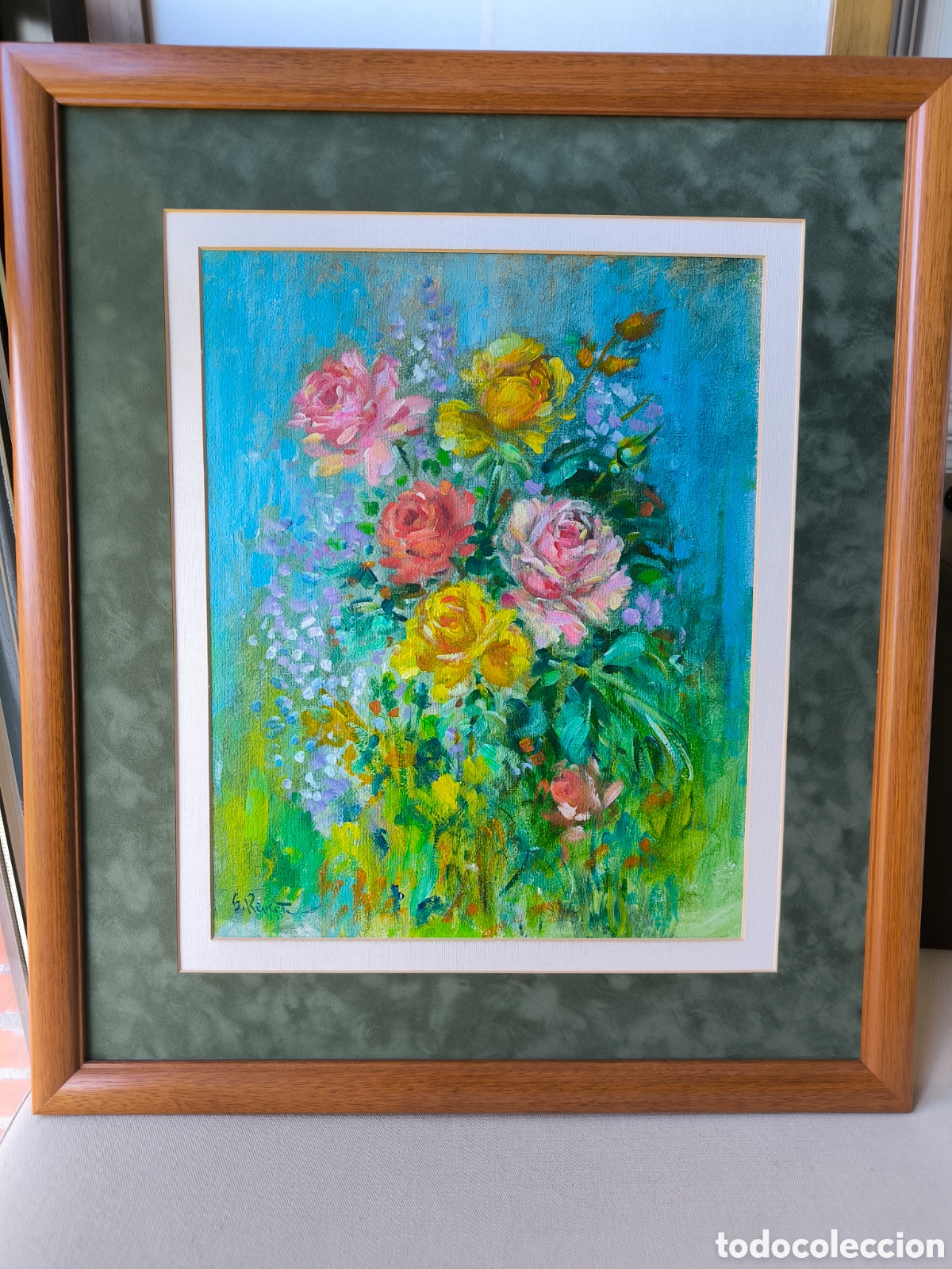 Art: Oleo floral Salvador Reverte