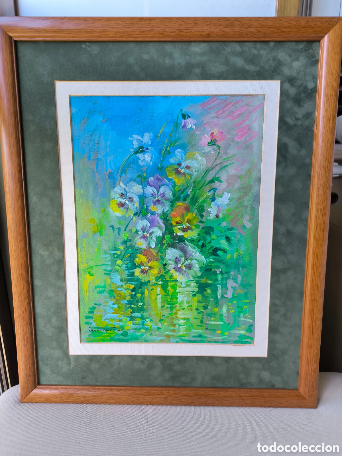 Kunst: Oleo floral Salvador Reverte