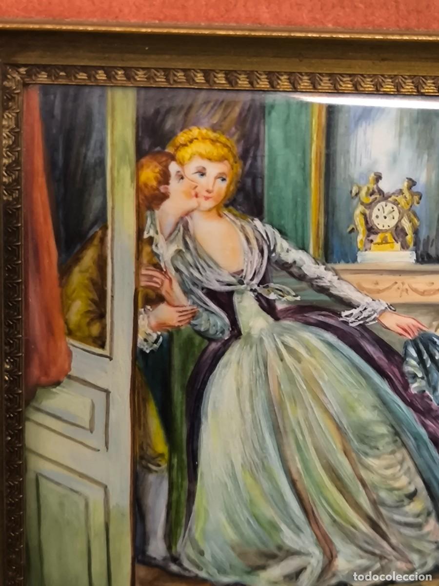 Arte: MINIATURA FRANCESA CON TEMA ROMANTICO - Foto 6