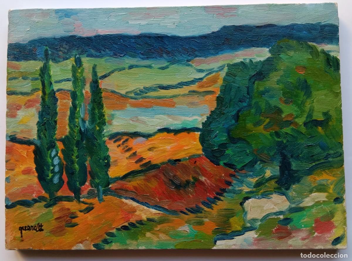 Art: JOAN QUERALT DE QUADRAS - &Oacute;LEO SOBRE TELA 33 X 24 - PRIMAVERA, 1982.