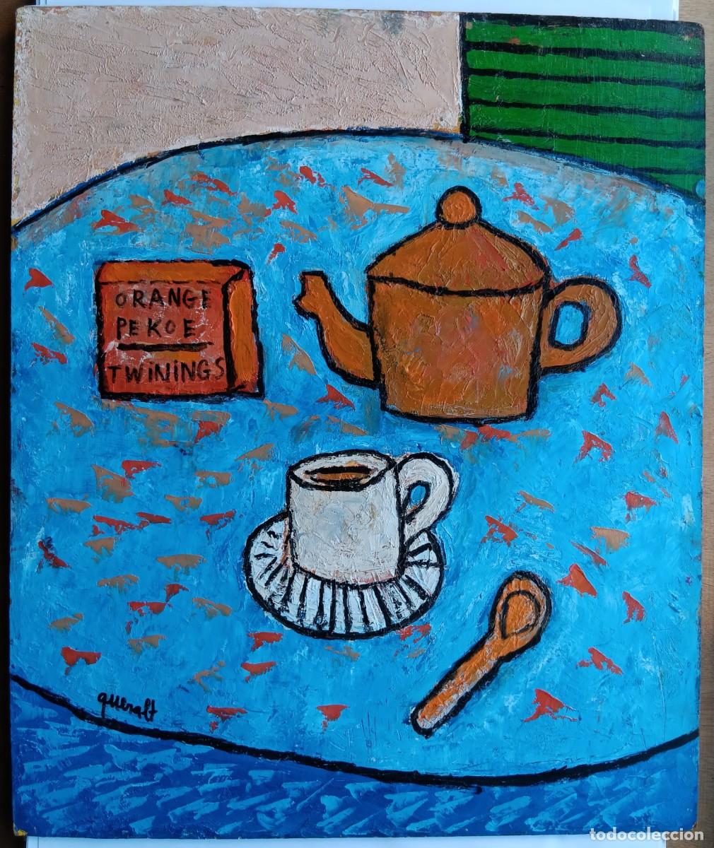 Art: JOAN QUERALT DE QUADRAS - &Oacute;LEO SOBRE TABLA 55 X 46 - SIN T&Iacute;TULO - FIRMADO Y CERTIFICADO..