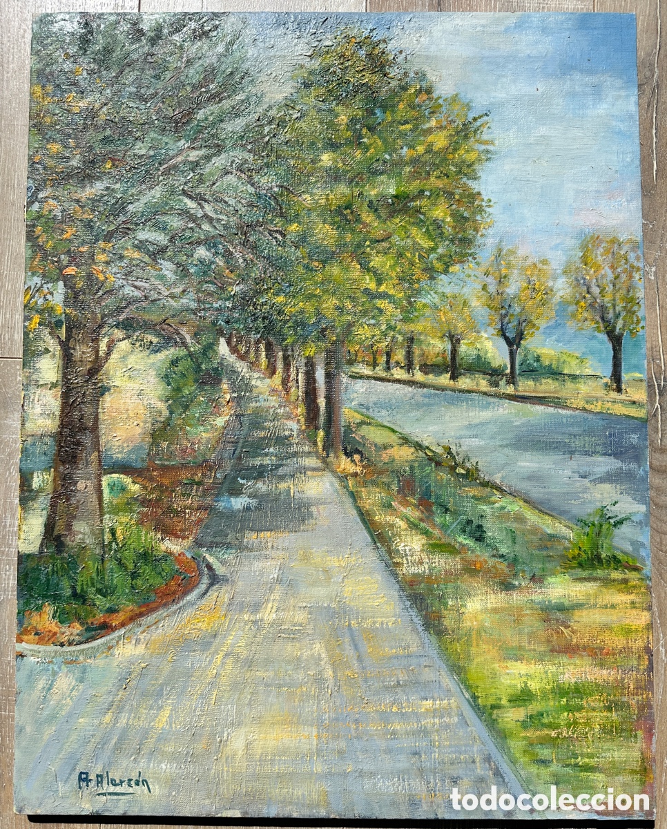 Arte: &Oacute;leo de Aracely Alarc&oacute;n. T&iacute;tulo &ldquo;Camino&rdquo;