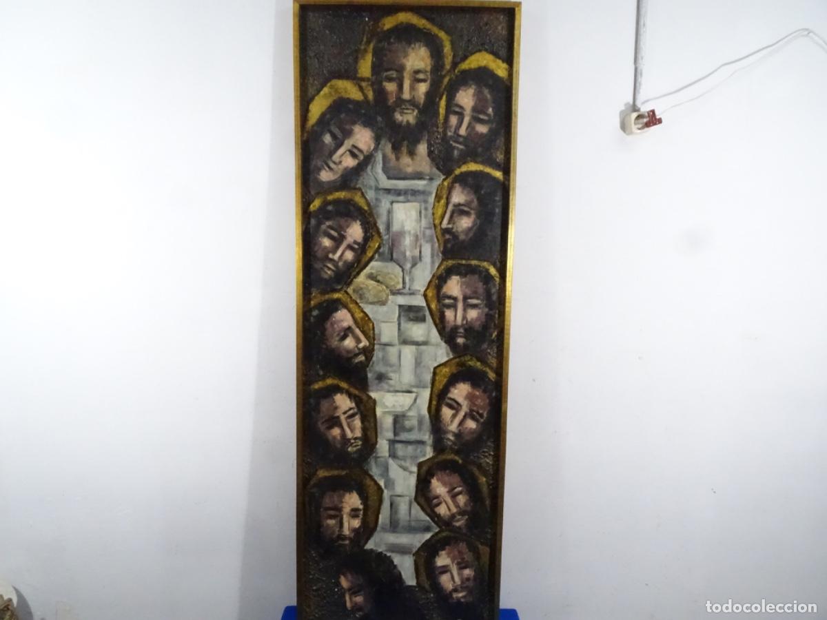 Arte: GRAN T&Eacute;CNICA MIXTA SOBRE TABLEX FIRMADO BORRAS 72. SANTA CENA.
