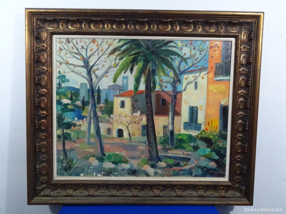 Art: GRAN OLEO SOBRE TELA FIRMA ILEGIBLE. 1980. ENMARCADO VILANOVA I LA GELTRU.