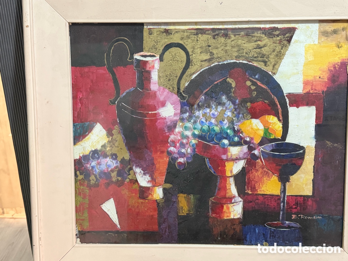 Arte: &Oacute;LEO DOBRE LIENZO FIRMADO BODEG&Oacute;N - Foto 1
