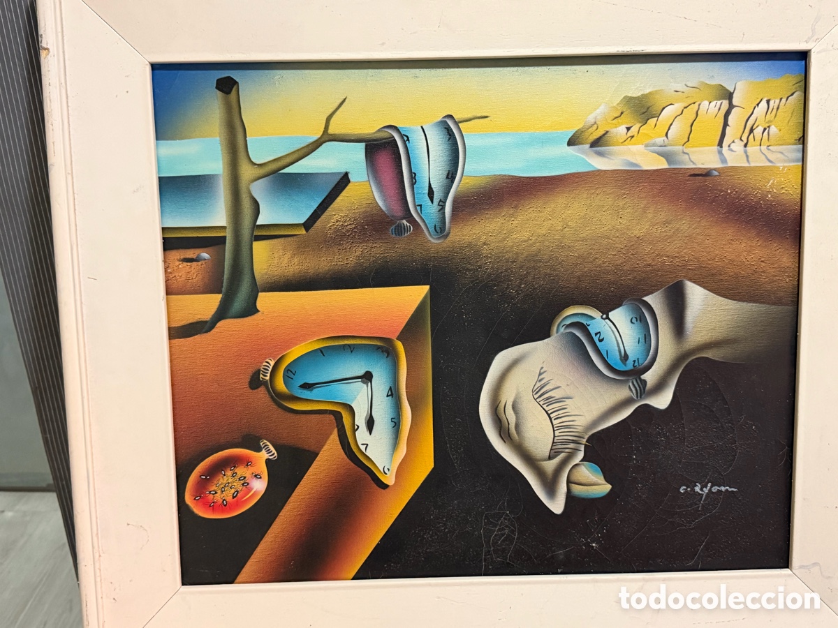 Arte: &Oacute;LEO SOBRE LIENZO ESTILO DAL&Iacute; - Foto 1