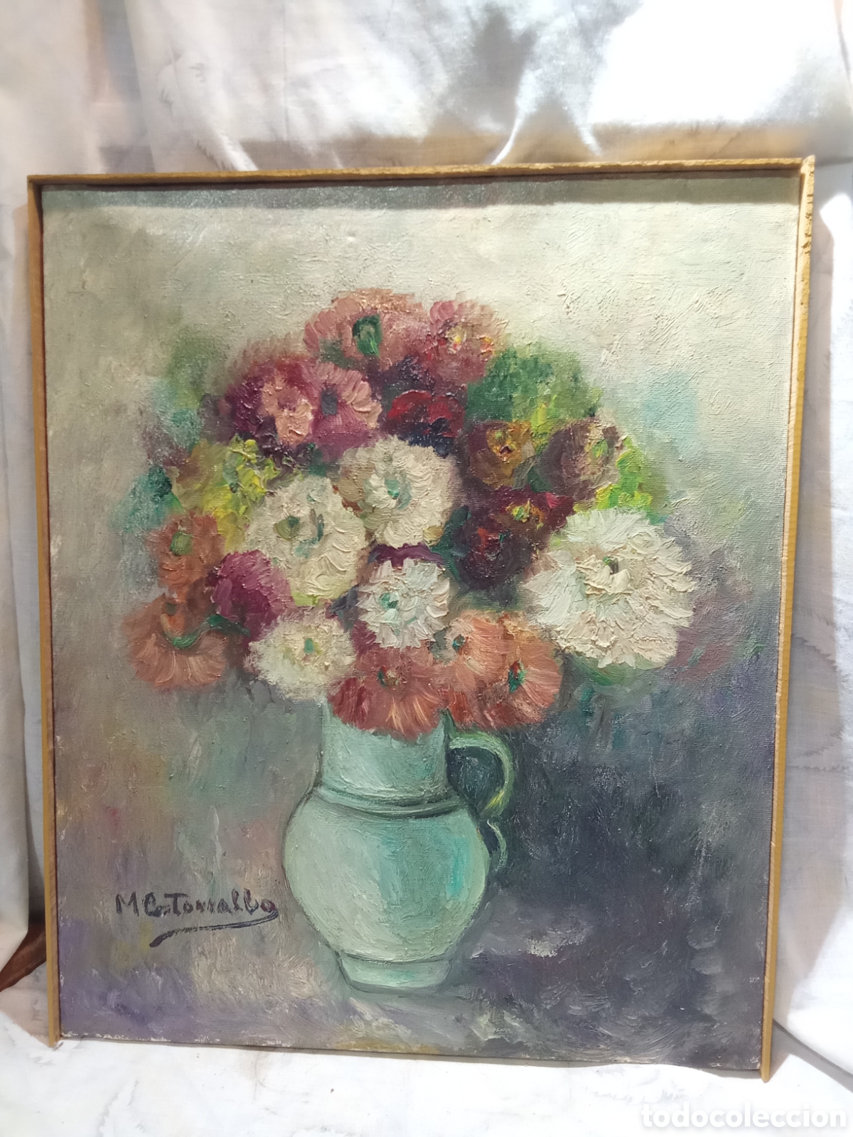 Art: NATURALEZA MUERTA AL &Oacute;LEO POR MC. TORRALBA RAMO FLORES