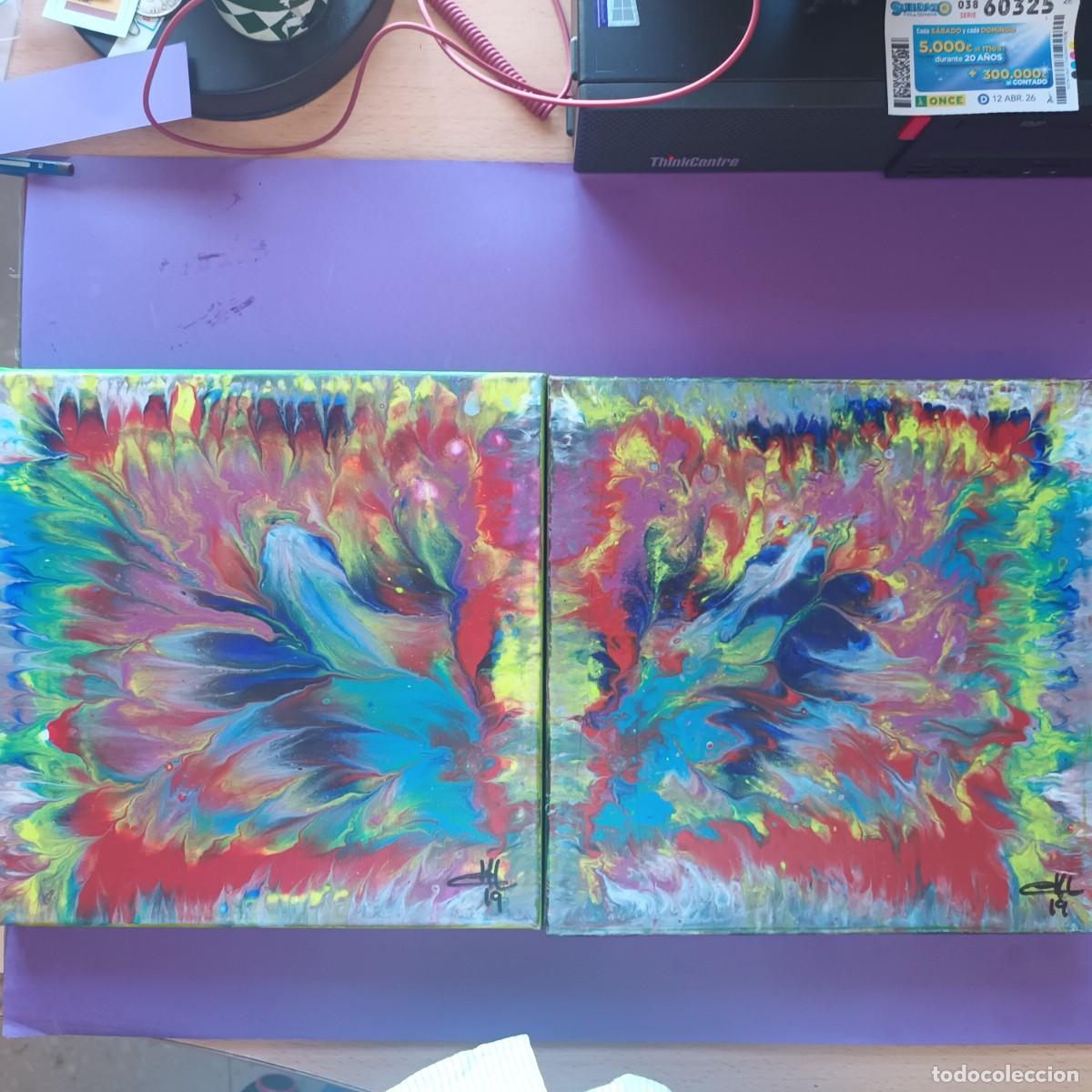 Arte: Cuadro acrilico sobre lienzo. Lote C30 - 1