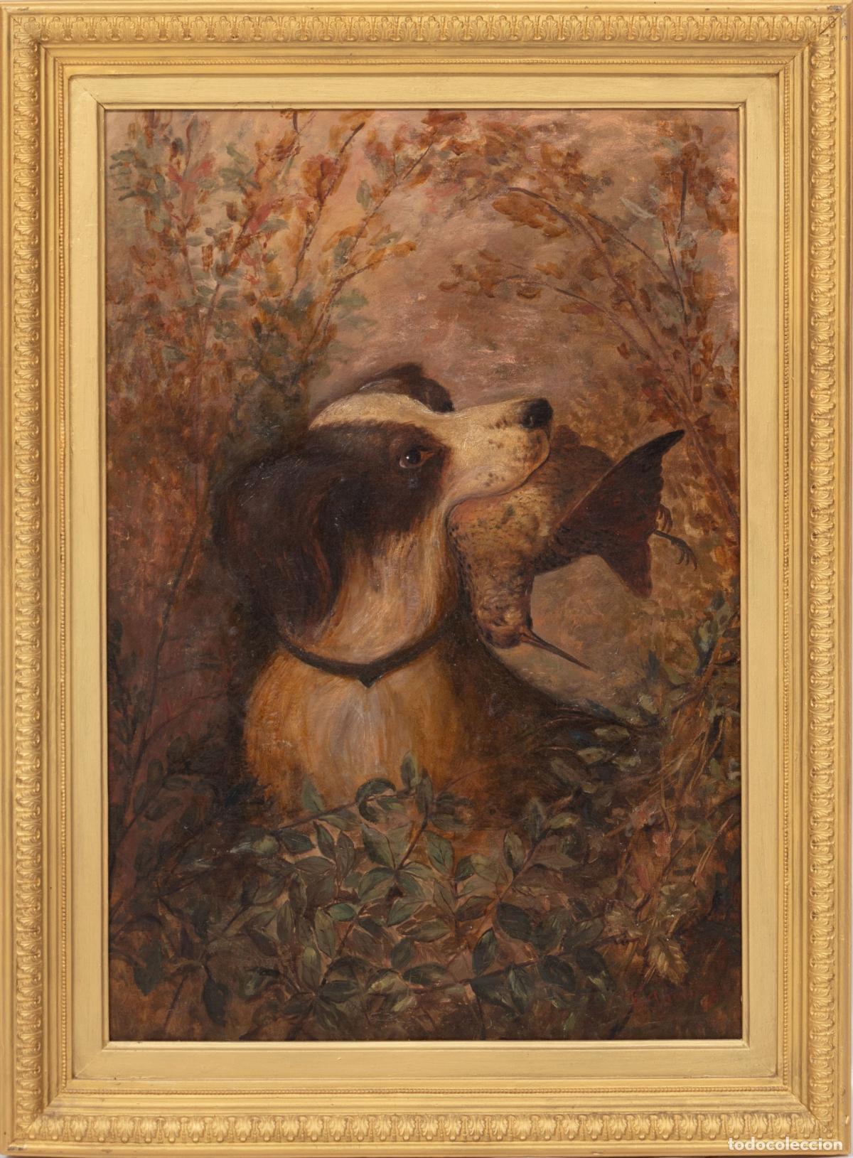 Arte: CUADRO FEDERICO JIMENEZ FERNANDEZ PERRO COBRANDO SORDA