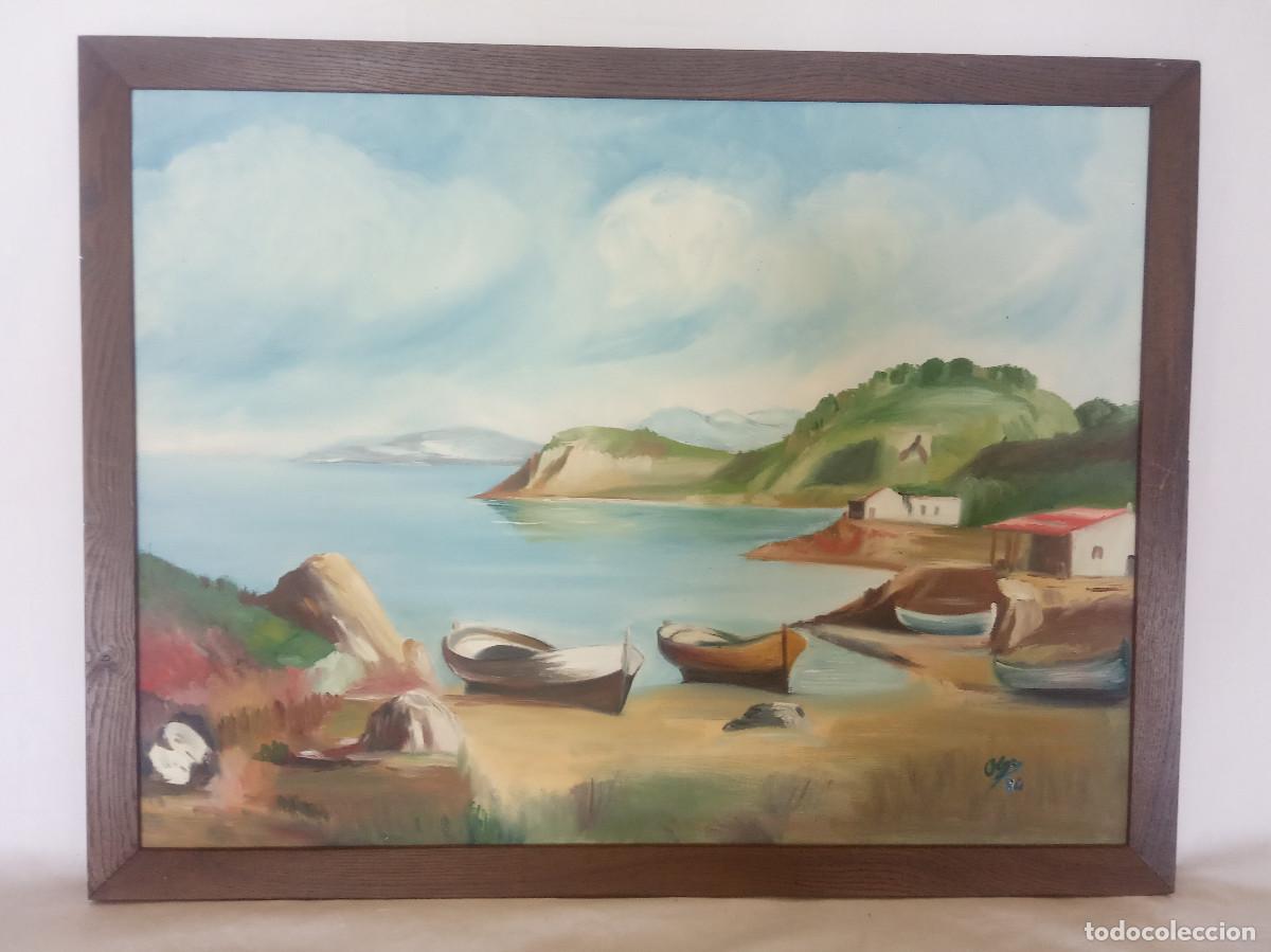 Arte: Cuadro al Oleo sobre Lienzo Firmado por Olga &ndash; A&ntilde;o 1980