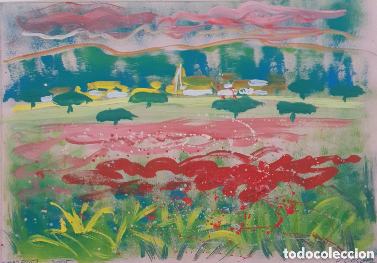 Arte: Jes&uacute;s Losan (Barcelona, 1944) - Campi&ntilde;a.Firmado.T&iacute;tulado.2005.