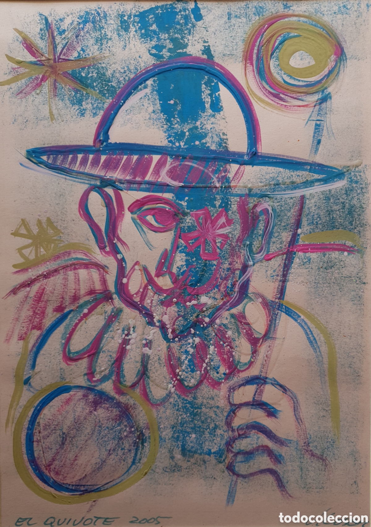 Arte: Jes&uacute;s Losan (Barcelona, 1944) - El Quijote.Firmado.T&iacute;tulado.2005.