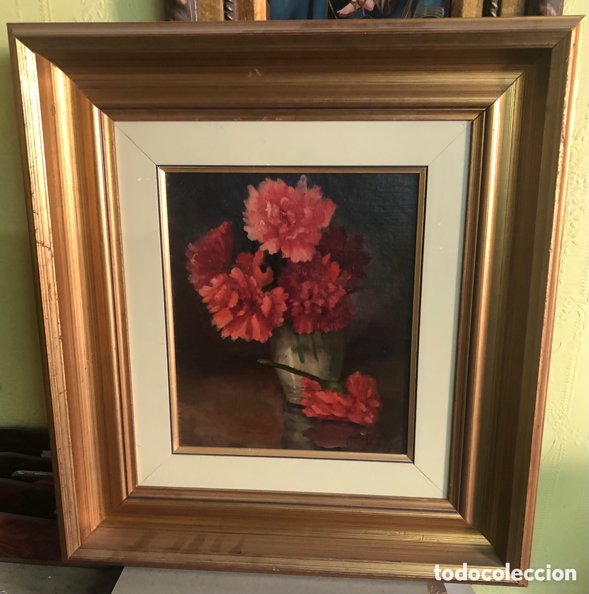 Arte: Maria delgado berenguer oleo/tabla medidas 24x28 con marco 46,5x51