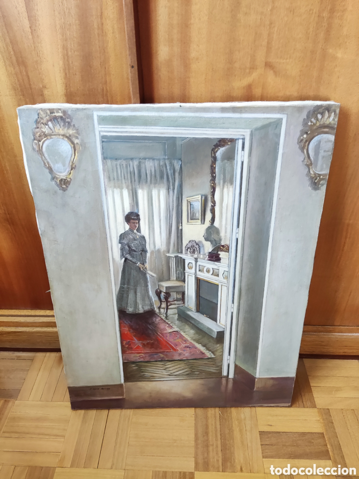 Arte: Cuadro original firmado estilo clasico Se vende cuadro original pintado a mano, firmado por el autor