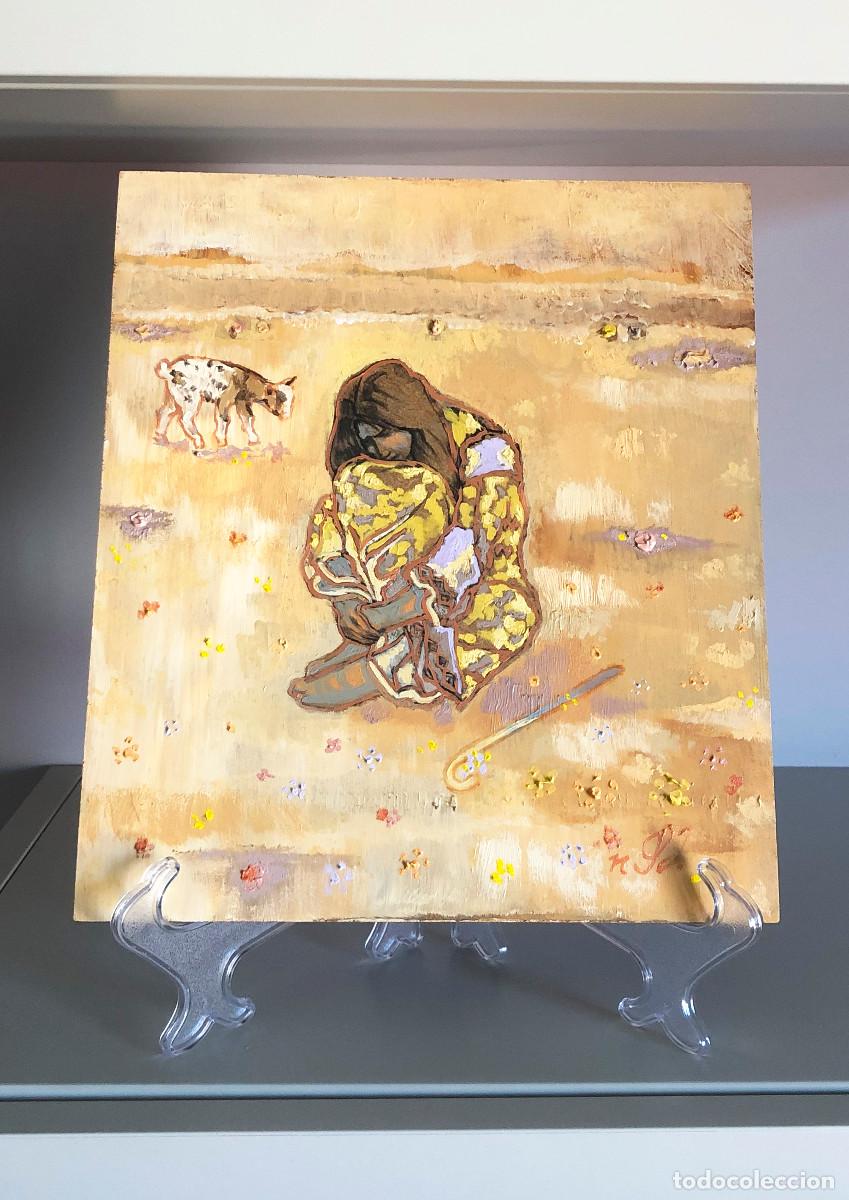 Arte: PASTORCILLA - T&eacute;cnica mixta sobre tablero - Foto 1