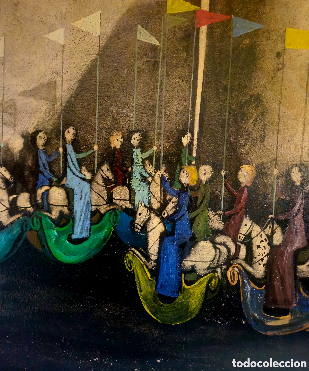 Arte: Antonio Menegazzo Amen (Italia 1892-1974) preciosa pintura vintaje firmada.