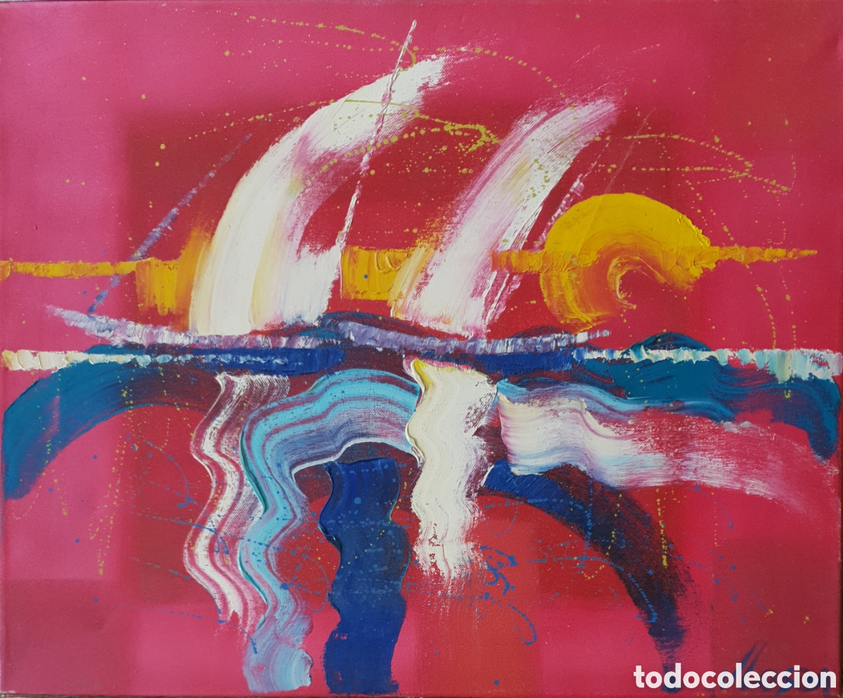 Arte: Jes&uacute;s Losan (Barcelona, 1944) - Sin T&iacute;tulo.Oleo/Tela.Firmado.