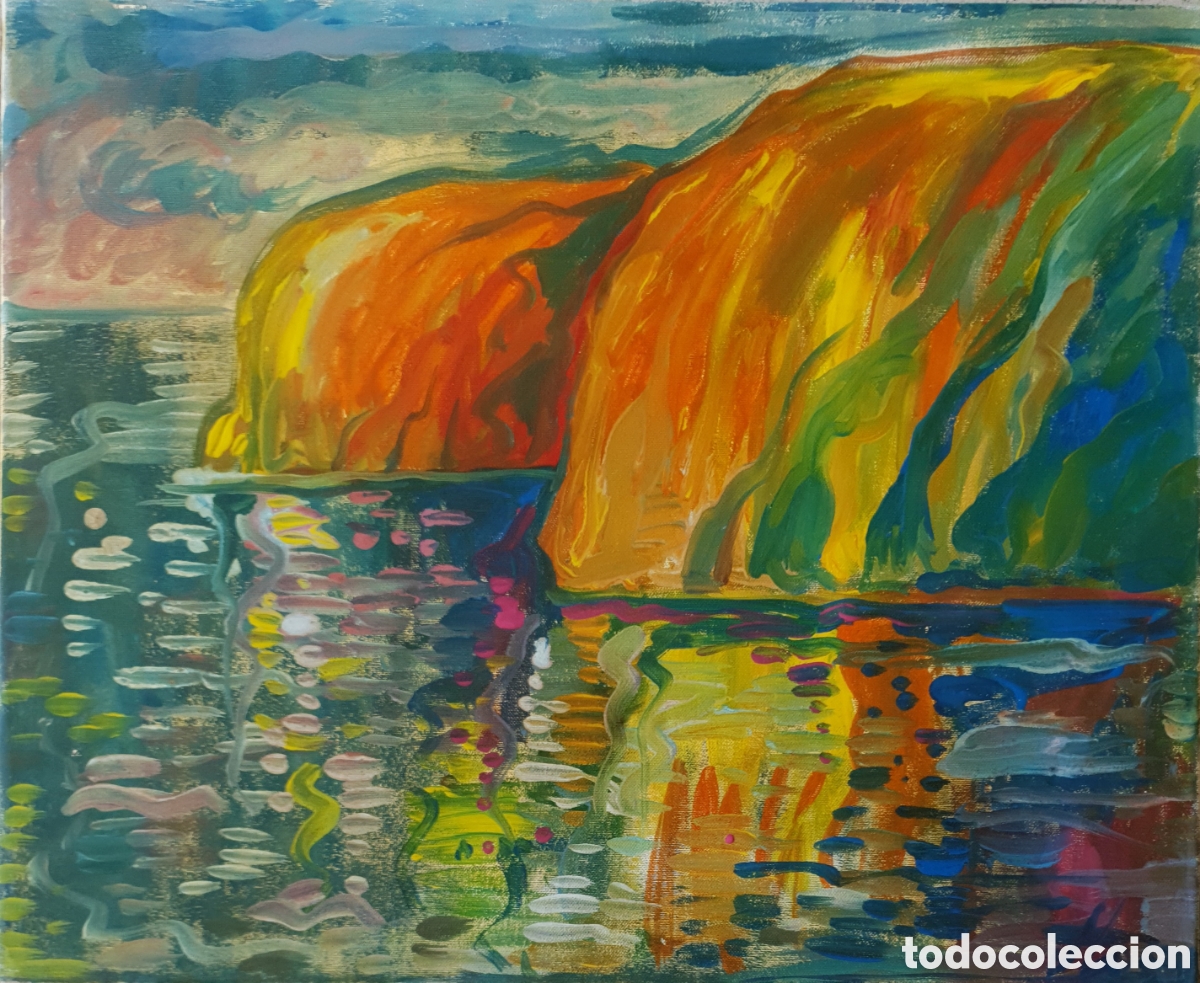 Arte: Jes&uacute;s Losan (Barcelona, 1944) - Marina.Oleo/Tela.Firmado.