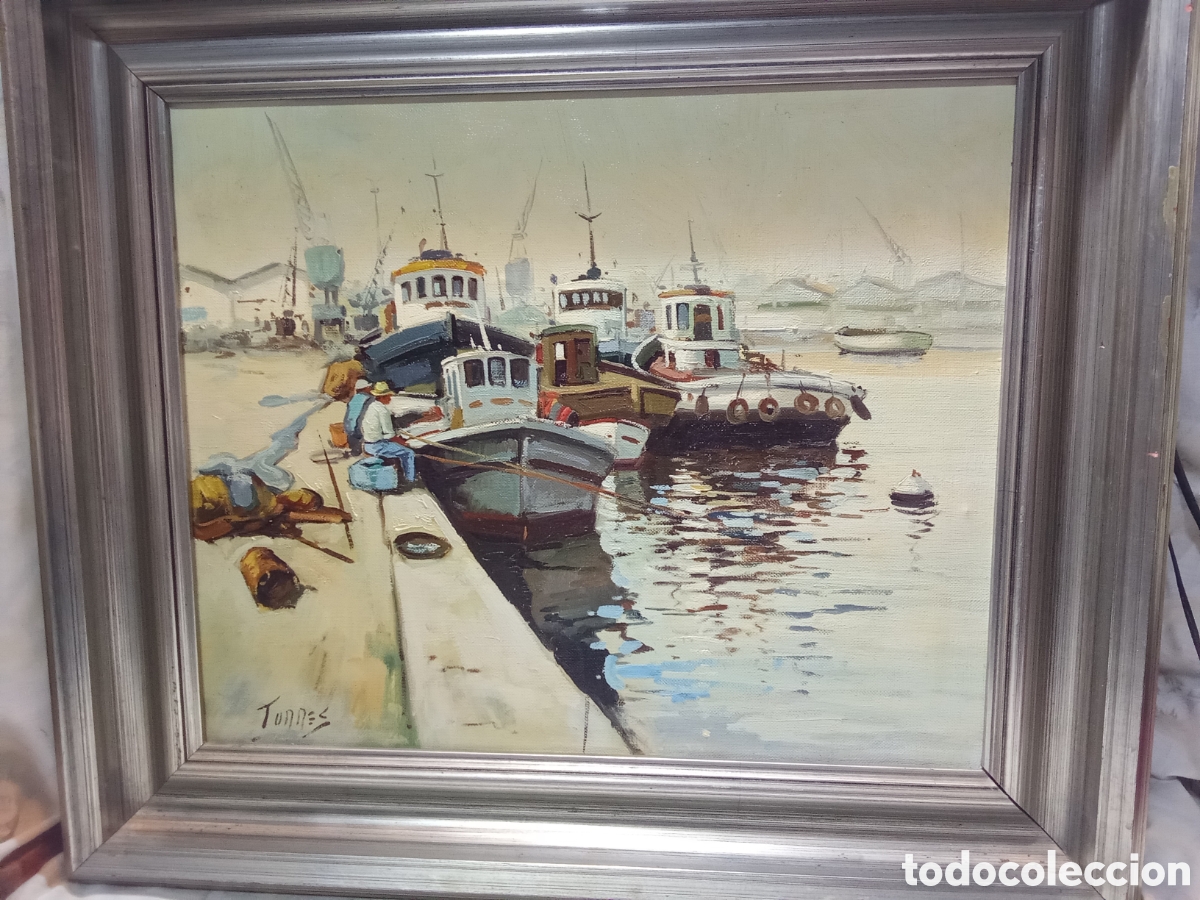 Arte: BONITO PAISAJE MAR&Iacute;TIMO AL &Oacute;LEO POR TORRES, 1977