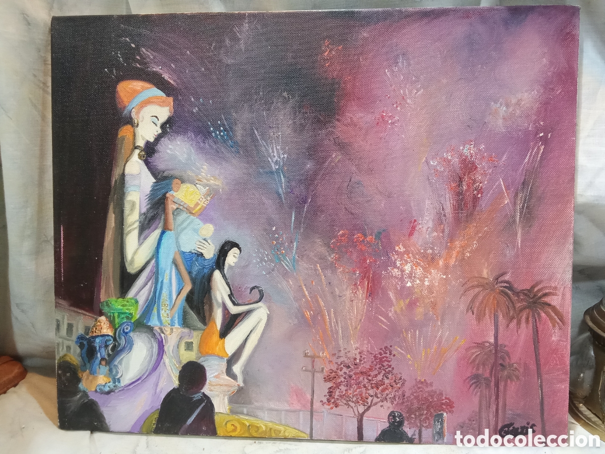 Kunst: ESCENA FALLERA VALENCIANA AL &Oacute;LEO POR CRISTIS