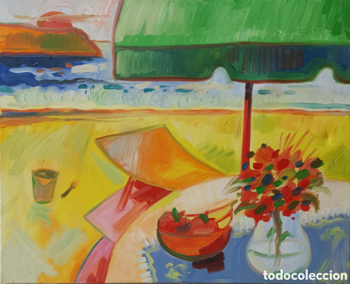 Arte: Jes&uacute;s Losan (Barcelona, 1944) - Composici&oacute;n.Oleo/Tela.Firmado.