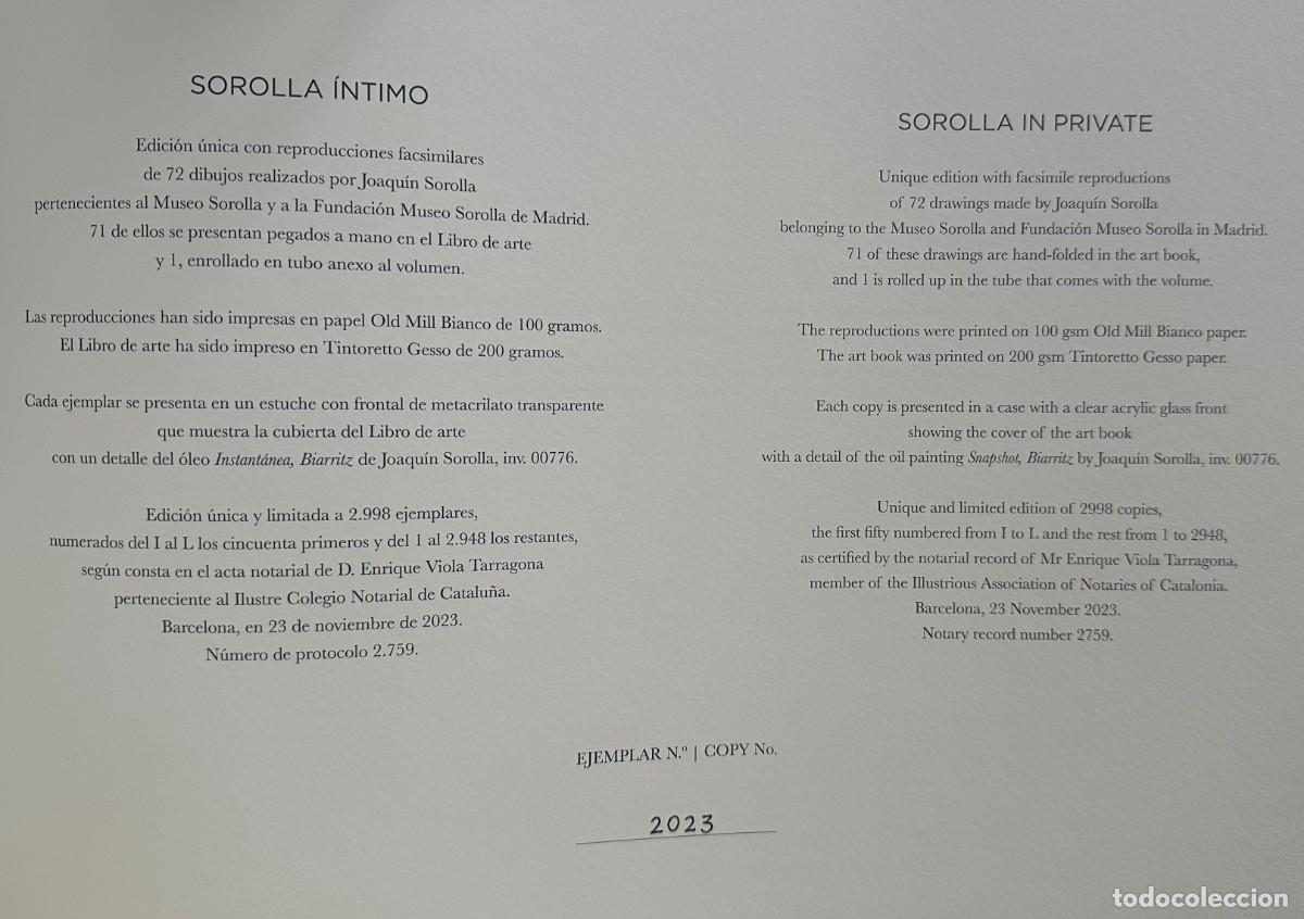 Arte: SOROLLA &Iacute;NTIMO &ndash; EDICI&Oacute;N LIMITADA Y NUMERADA - Foto 5